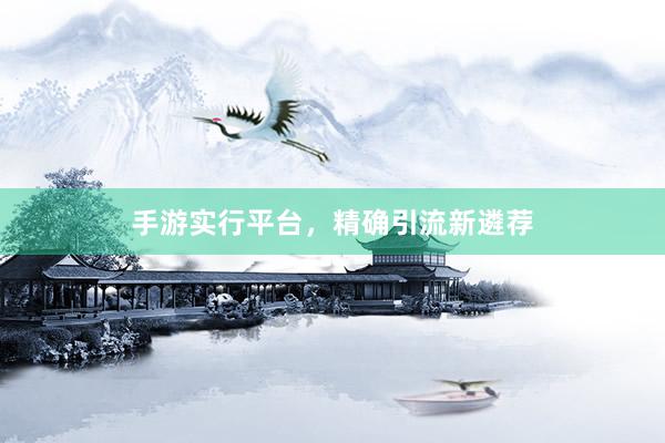 手游实行平台，精确引流新遴荐